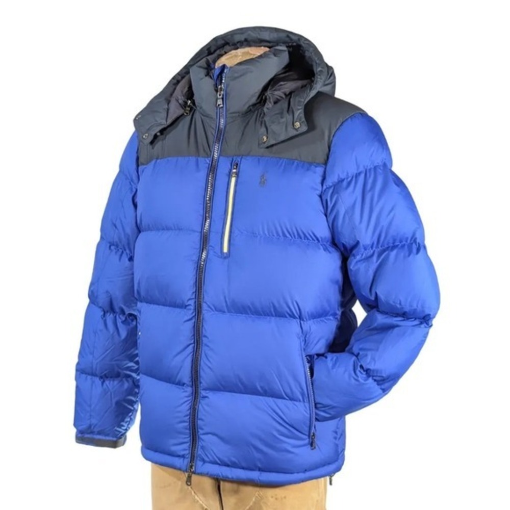 Polo Ralph Lauren The Gorham Color-Blocked Down Jacket w/ Hood Sz XXL NWT $398 - Picture 7 of 10